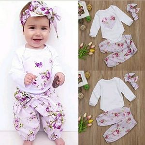 The Annabelle - Baby Girl Lavender Floral 3 Piece